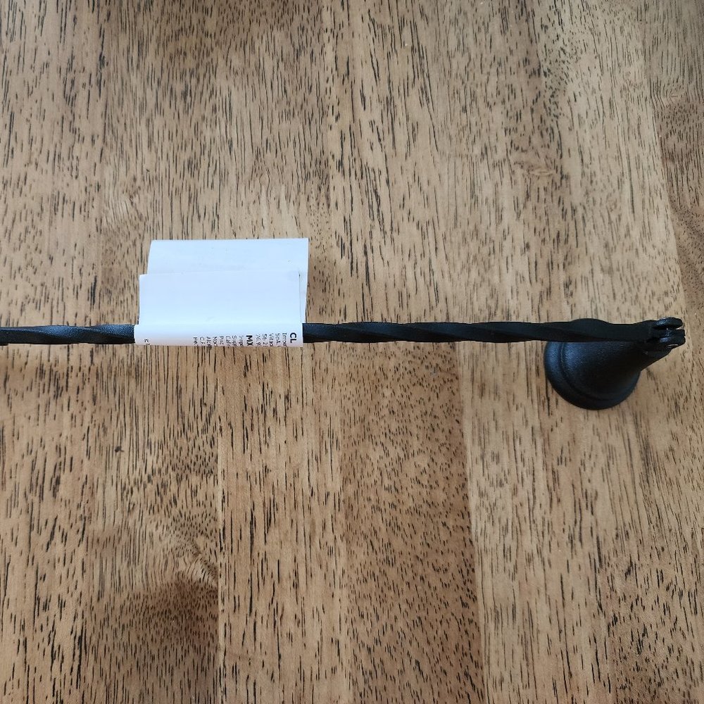New with tag Black iron candle snuffle